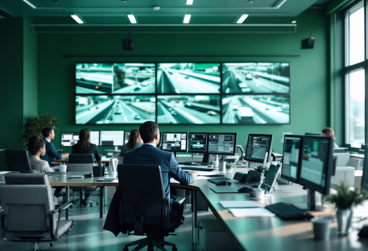 image of a traffic control center (for a mobility and transportation)