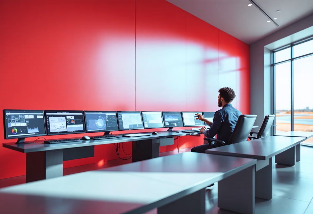 image of a traffic control center (for a mobility and transportation)