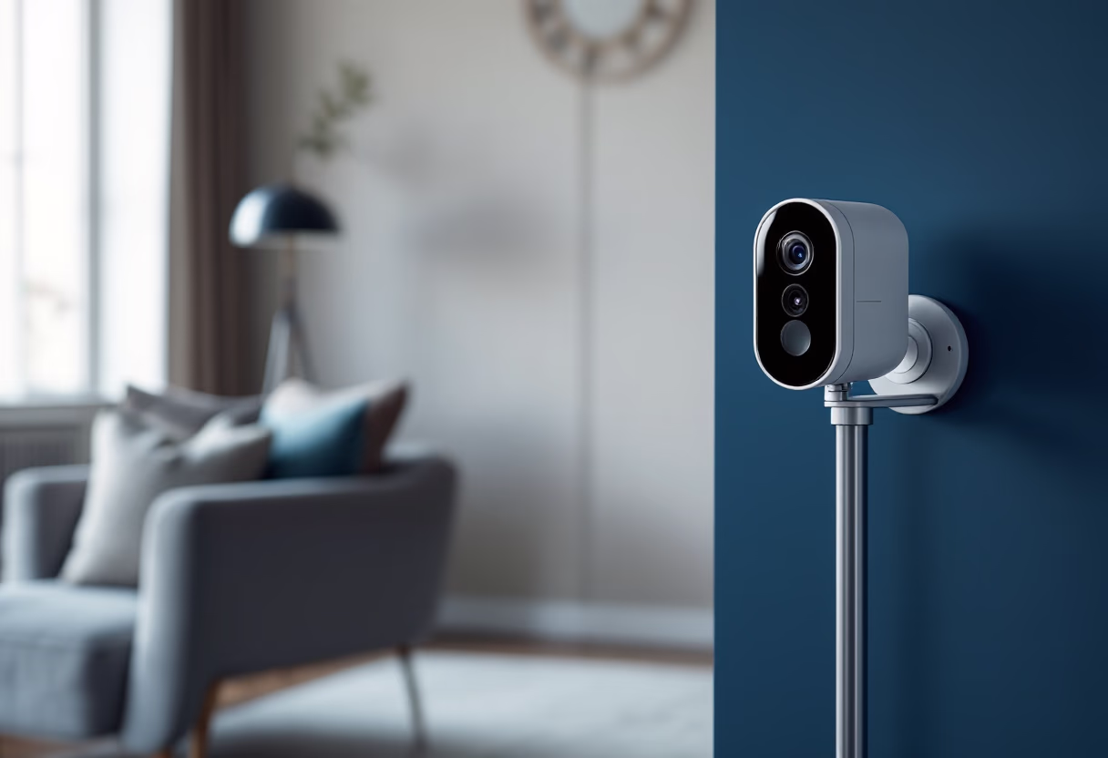 image of smart home device installation in an elegant room