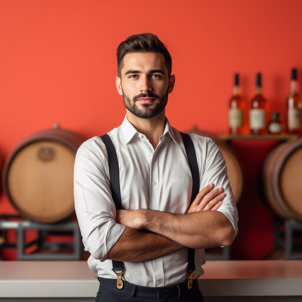 [team] image of individual team member (for a distillery)