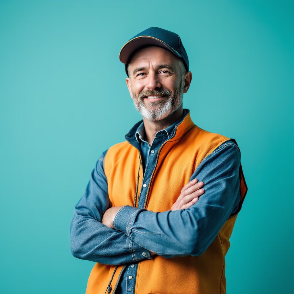 [team] image of team member (for a trucking company)