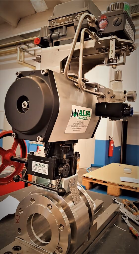 A photograph of some Alfa Valvole machinery