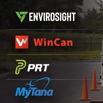 Envirosight, WinCan, PRT, and MyTana logos