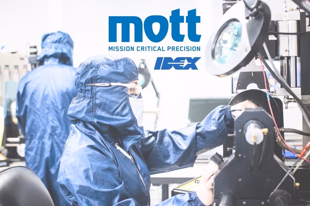 Mott Mission Critical Precision and IDEX logo
