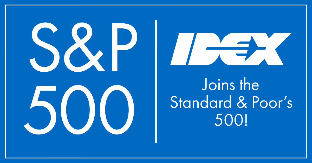 IDEX joins the S&P 500