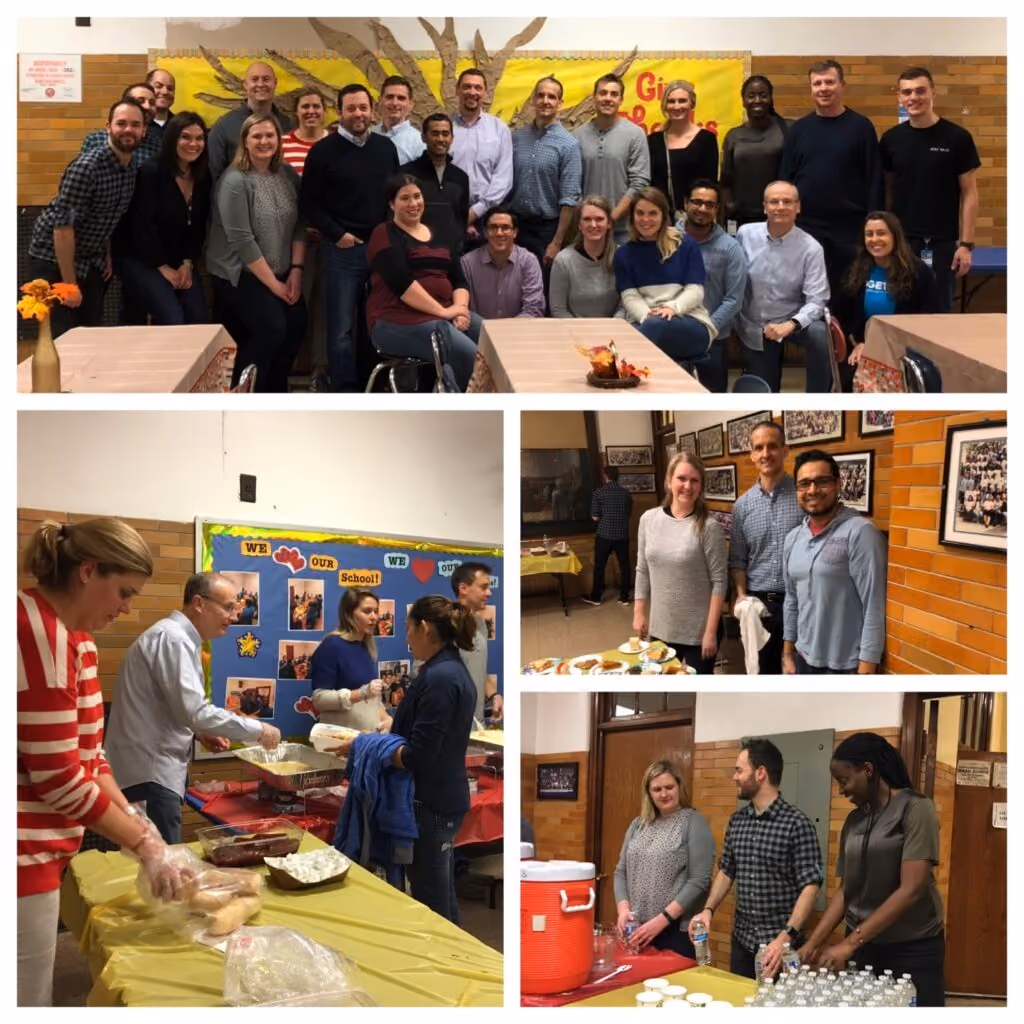 Photographs from the volunteer event at the Boys & Girls club