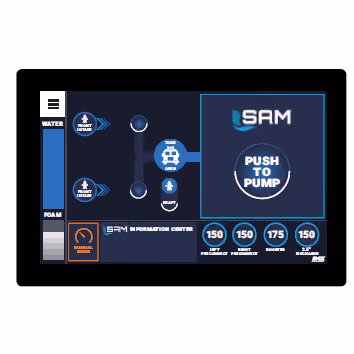 A screenshot of the SAM UI