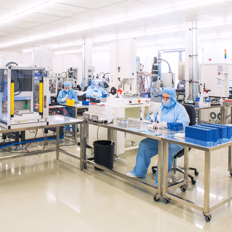 A photograph from inside a medical testing lab