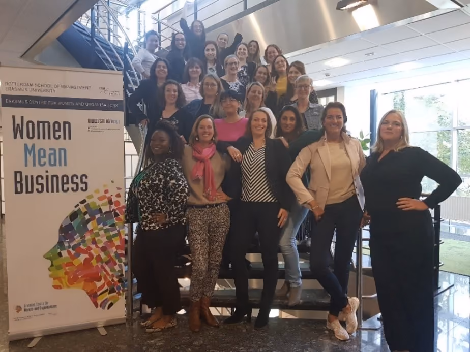 A photograph of women at the Women in Leadership event