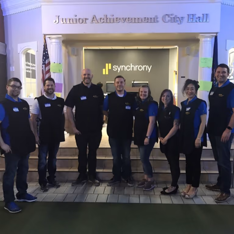 Trebor employees at the Junior Achievement’s BizTown program in West Jordan, Utah