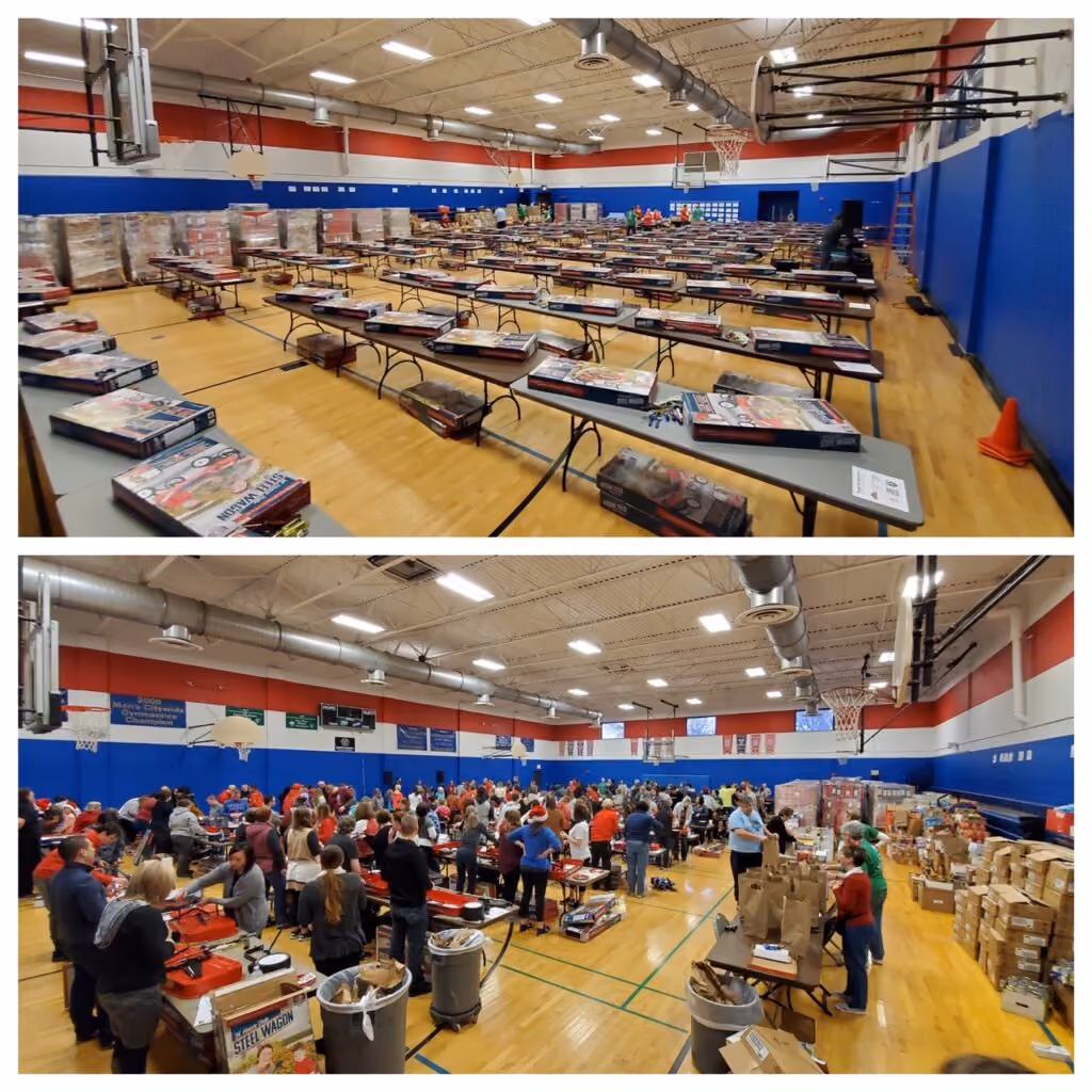 Images from Akron Brass' Build Day