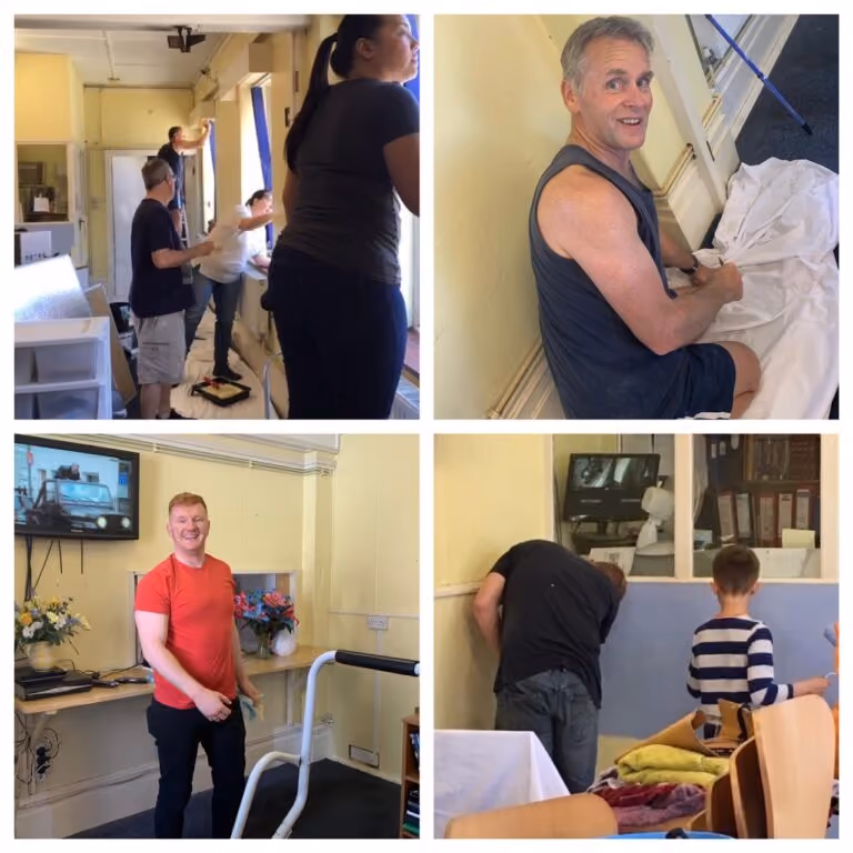 Wrightflow Volunteers helping renovate