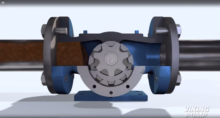 A screenshot from the Viking Pump video