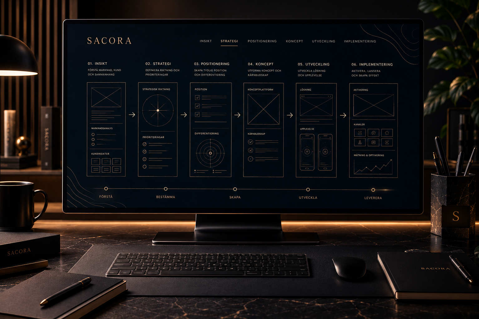 Strategisk wireframe för kundbehov