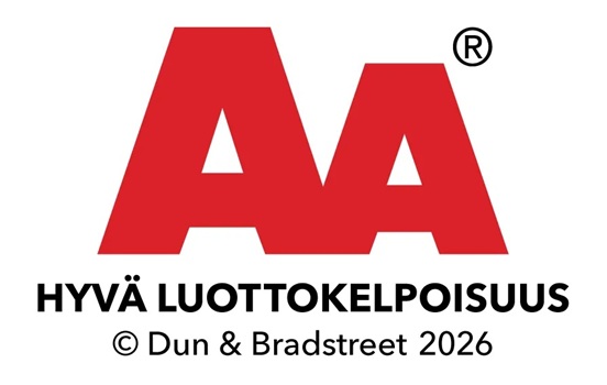 AA-luottoluokitus, hyvä luottokelpoisuus, Dun & Bradstreet 2026
