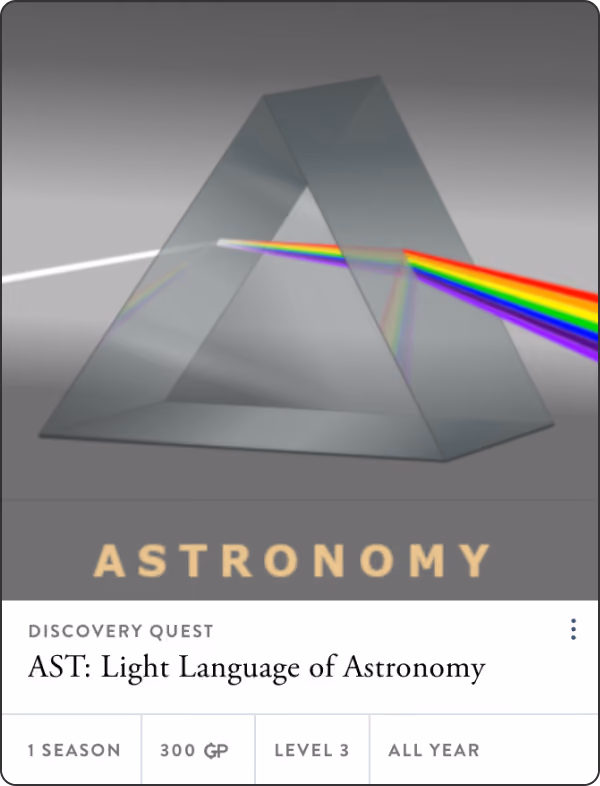 Quest: AST - Light Language of Astronomy