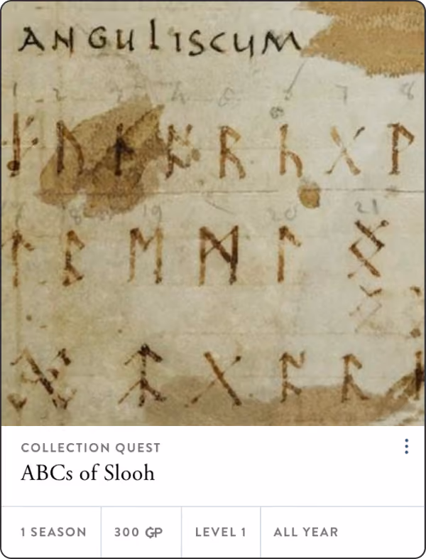 Quest: ABCs of Slooh