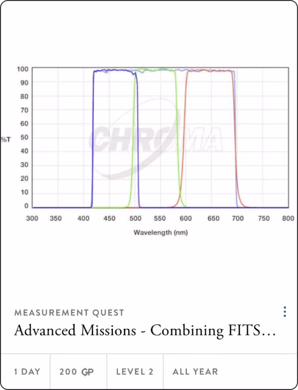 Quest: Advanced Missions - Combining FITS Files