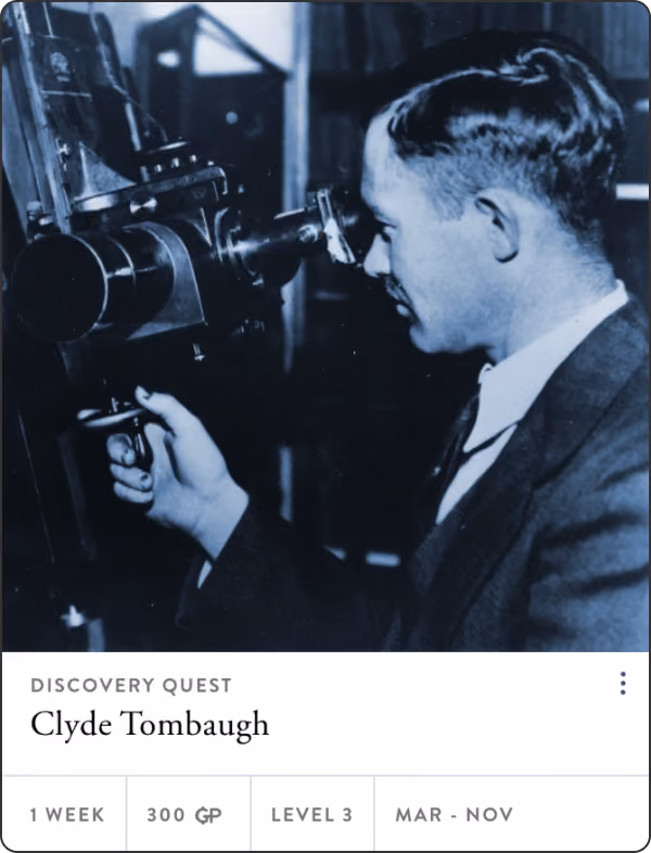 Quest: Clyde Tombaugh