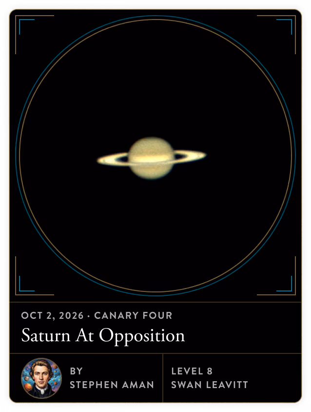 Observation of Saturn at Opposition