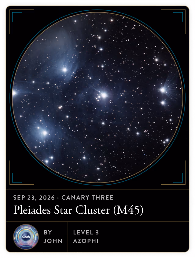 Observation of Pleiades Star Cluster (M45)