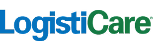 LogistiCare company logo with Logisti in blue and Care in green.