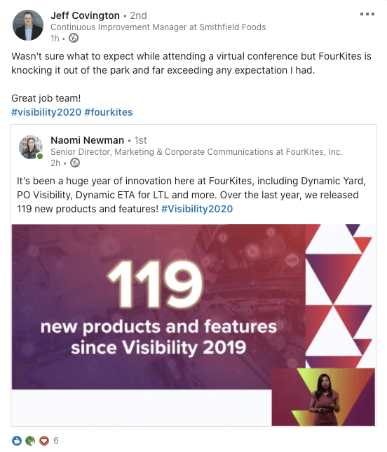 Jeff Covington, Smithfield Foods - LinkedIn Post