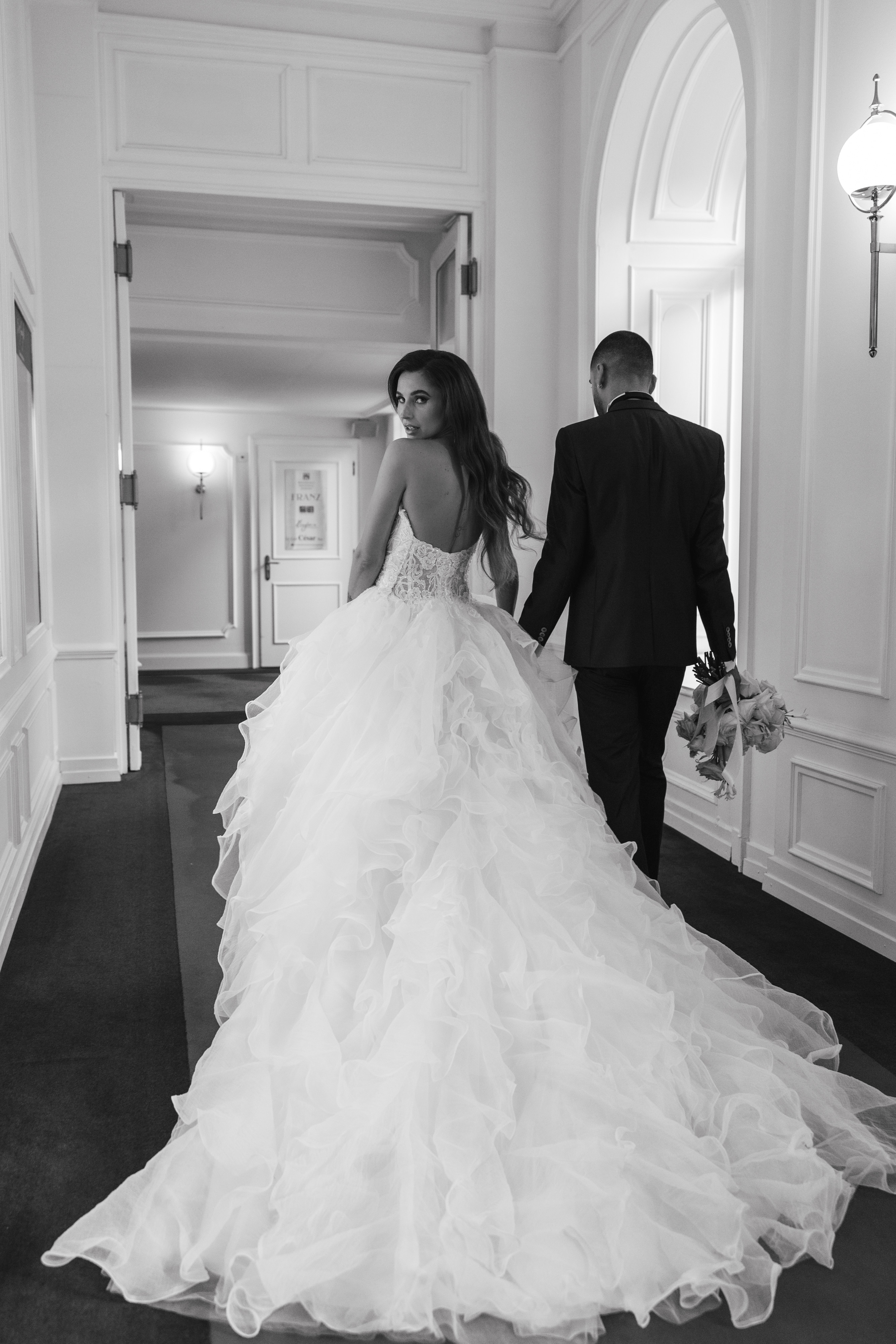 Wedding Couple Grand Hotel National Lucerne