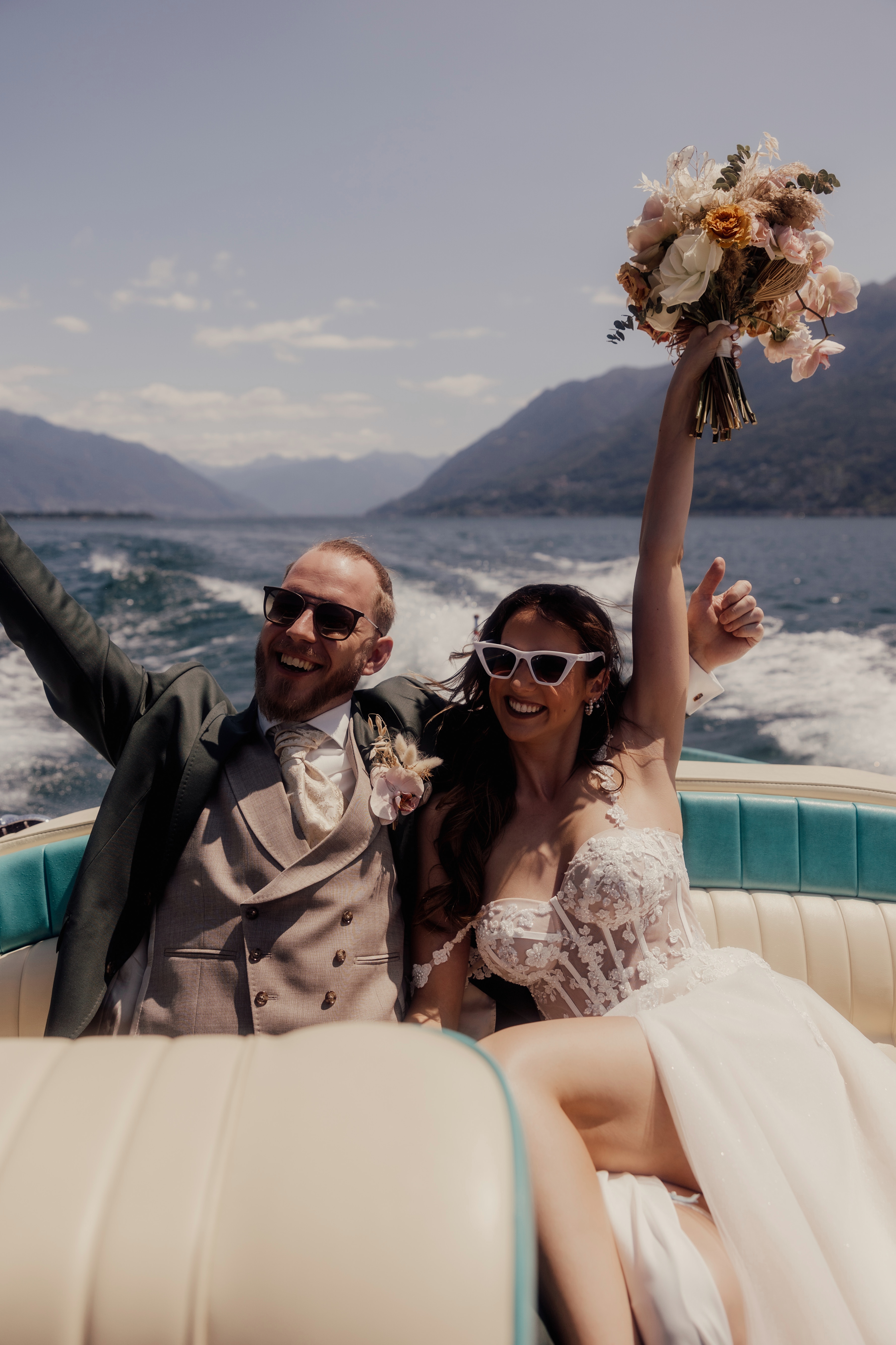 Wedding Couple Isole di Brissago Lake