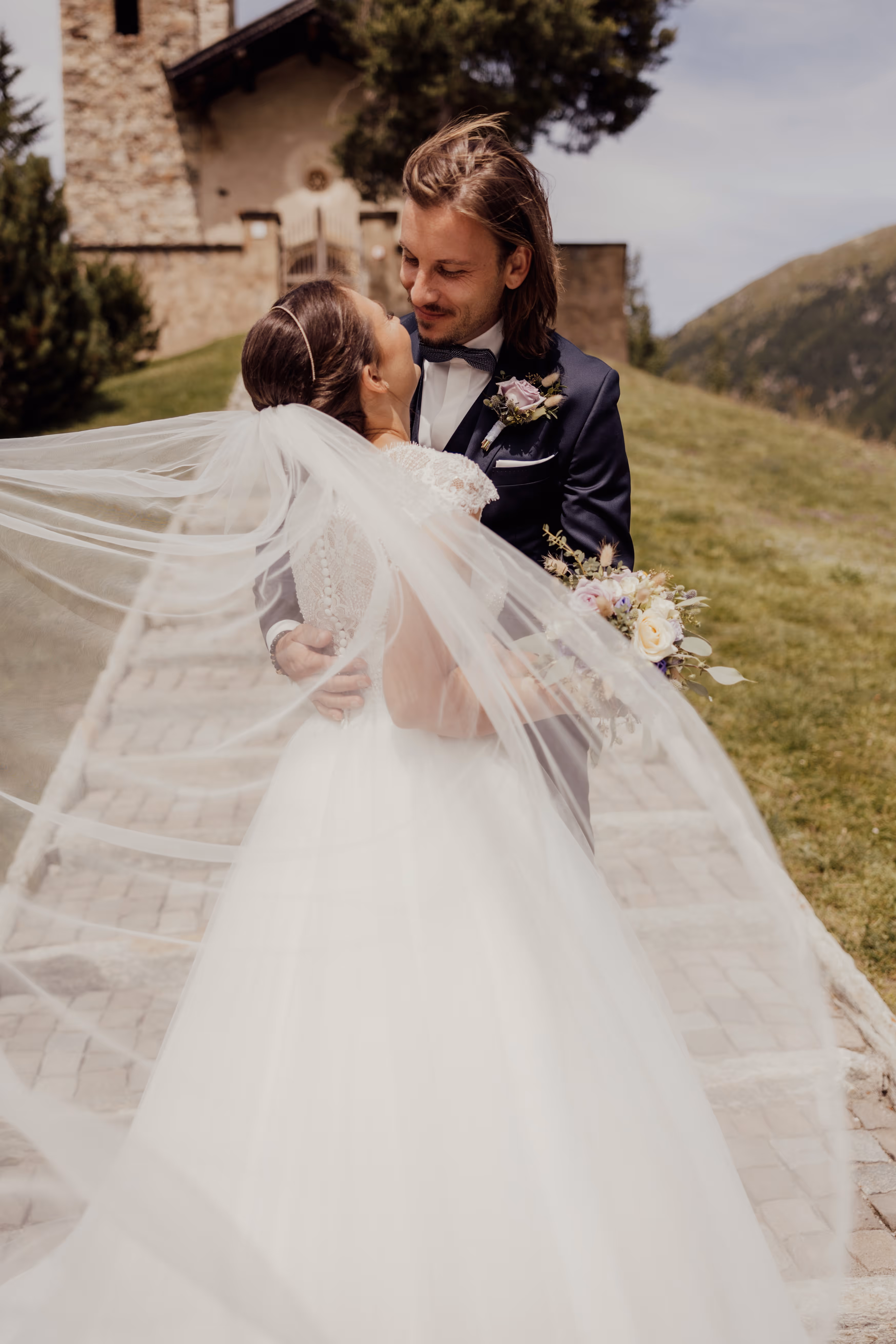 Wedding Couple Pontresina Engadin Switzerland