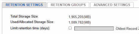 Flexible archiving interface showing long-term storage and retrieval of recorded communications.