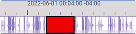 Automatic redaction interface masking sensitive information in recorded communications.