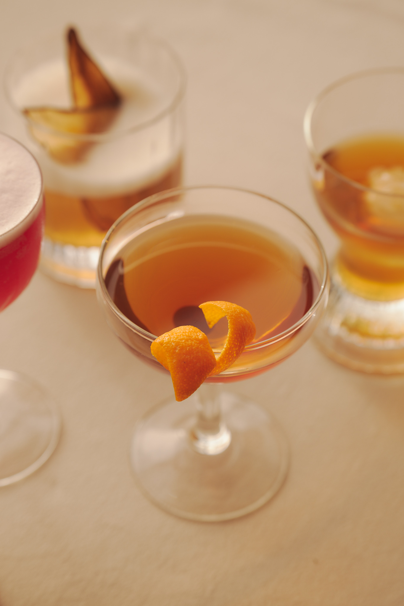 Cocktail details at the Terrass Hotel in Paris's Montmartre district
