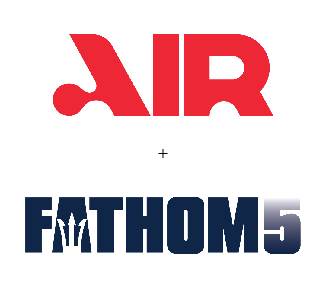 Air logo plus Fathom5 logo