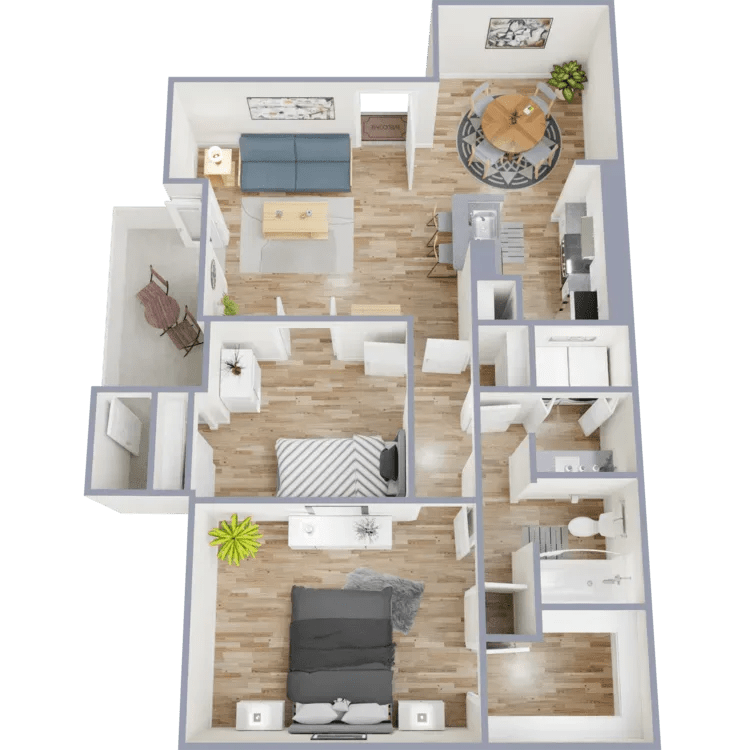 2BD, 1BTH R