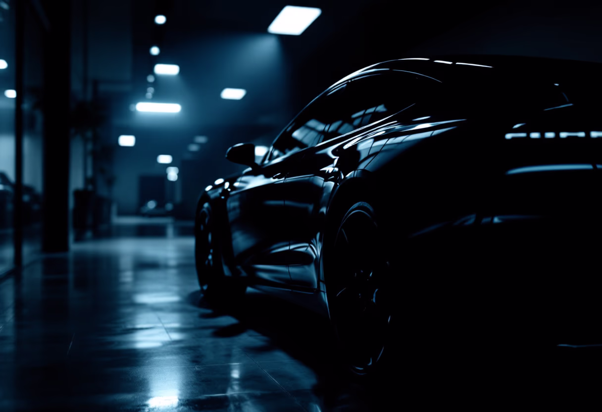 image of vehicles in showroom