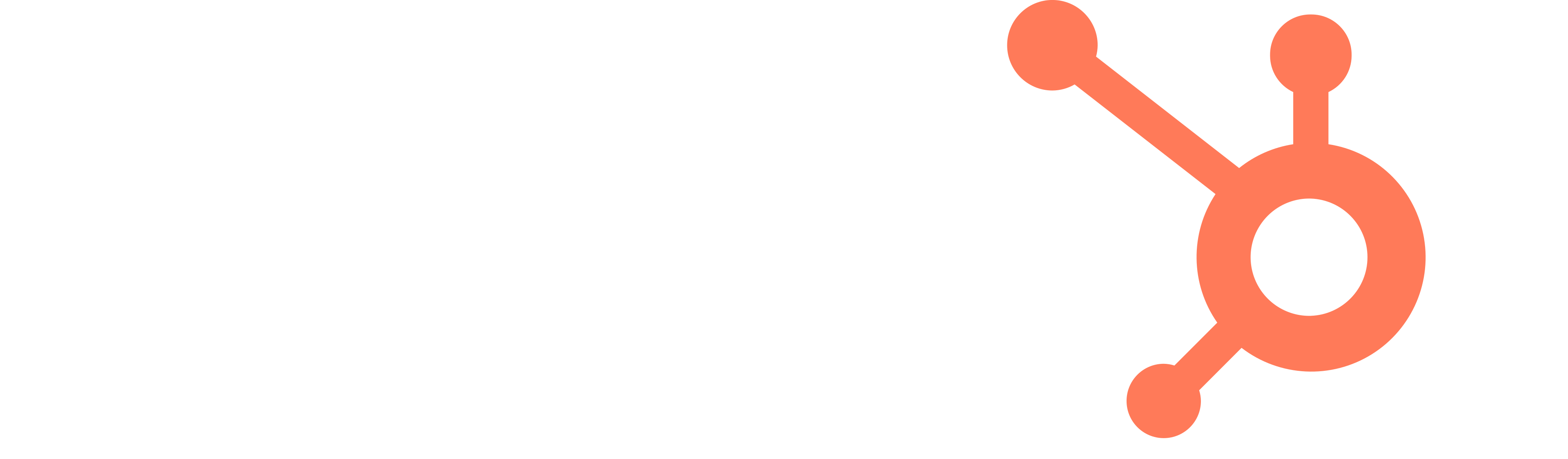 HubSpot company logo with a stylized orange sprocket symbol.