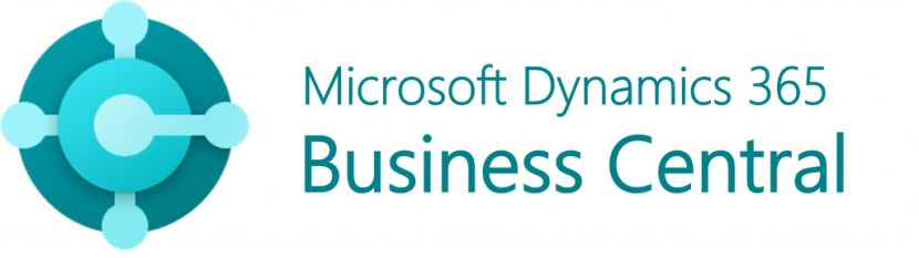 Microsoft Dynamics 365 Business Central logo with circular icon and text.