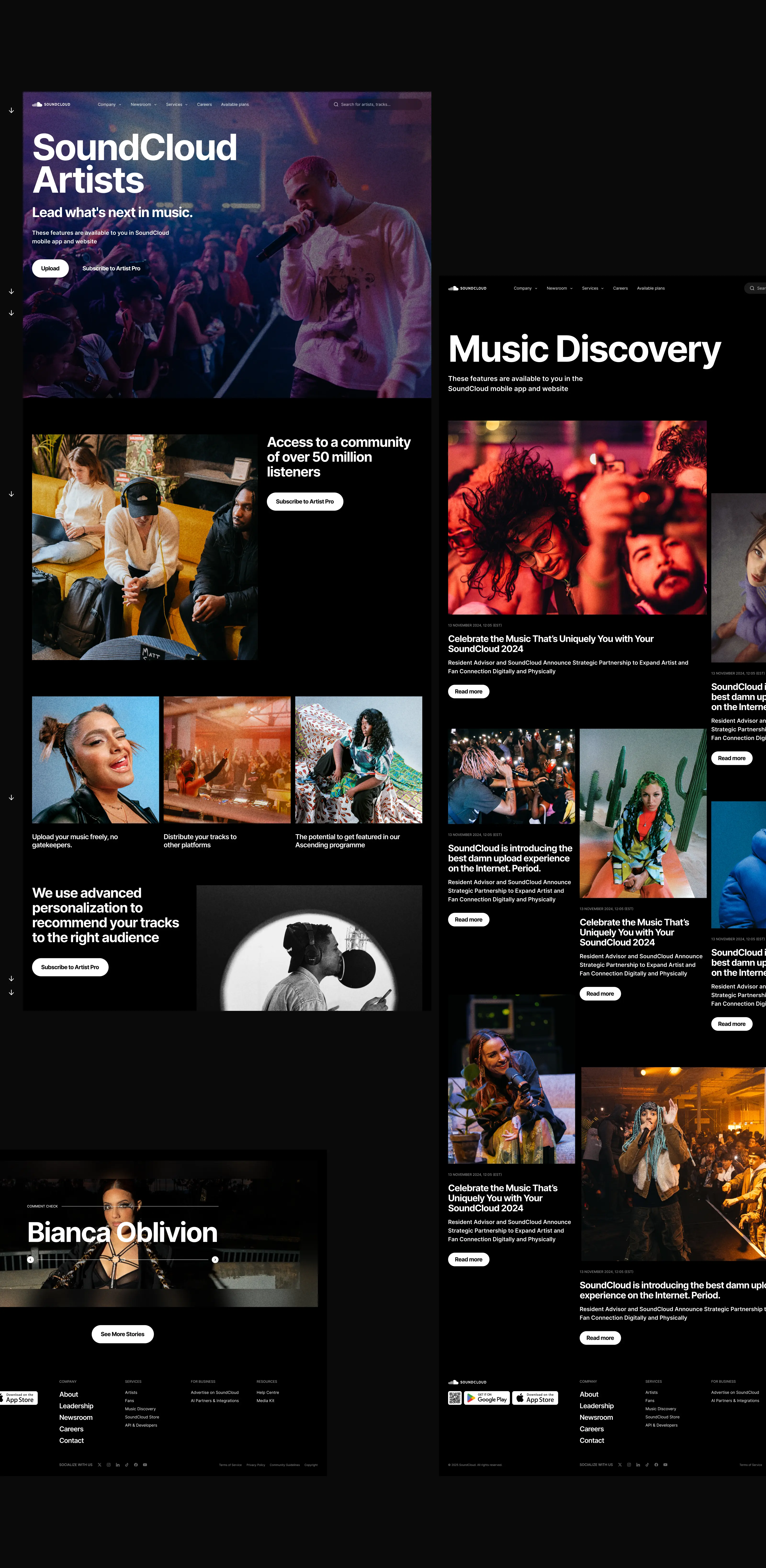 SoundCloud Website