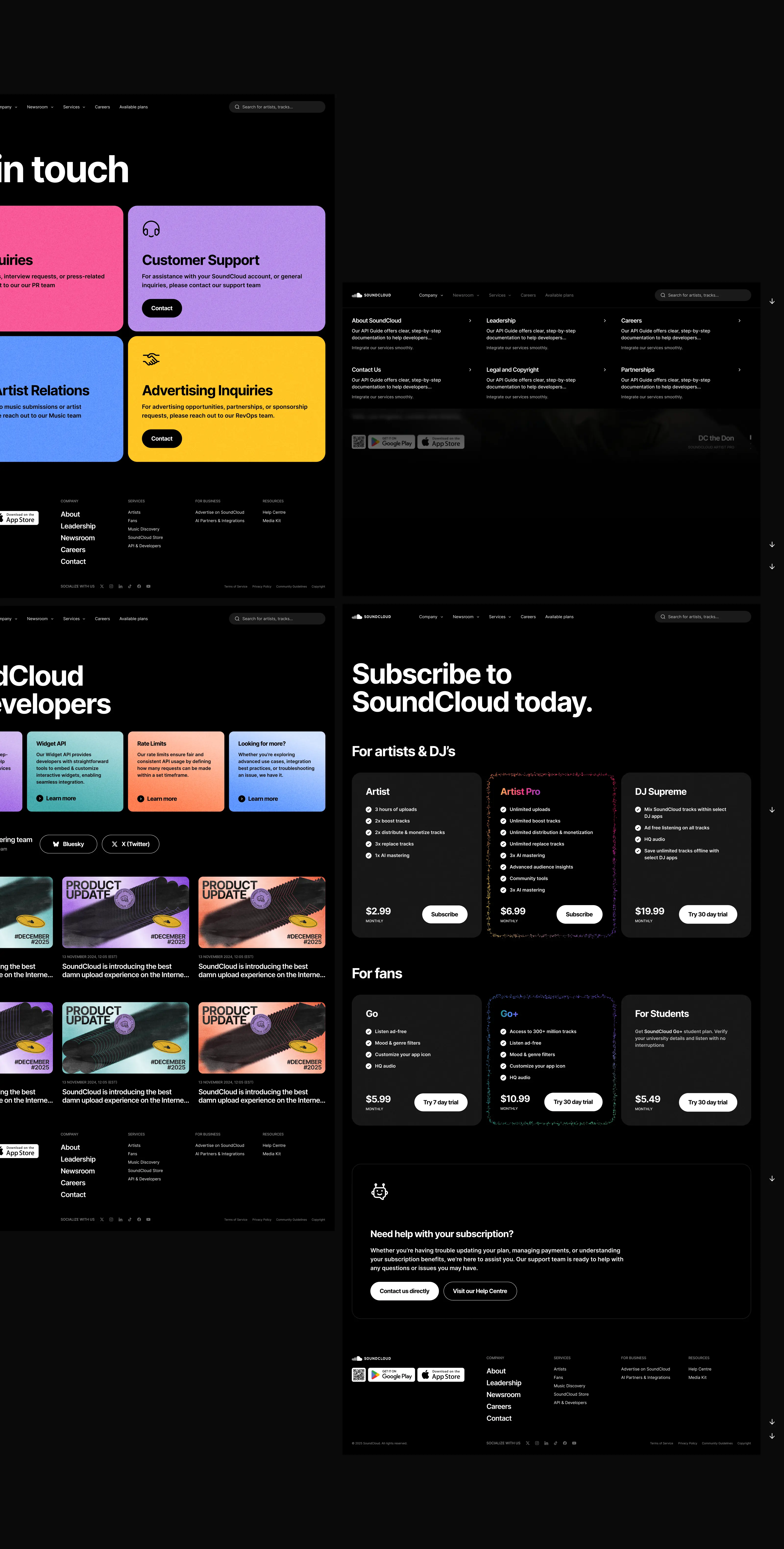 SoundCloud Website