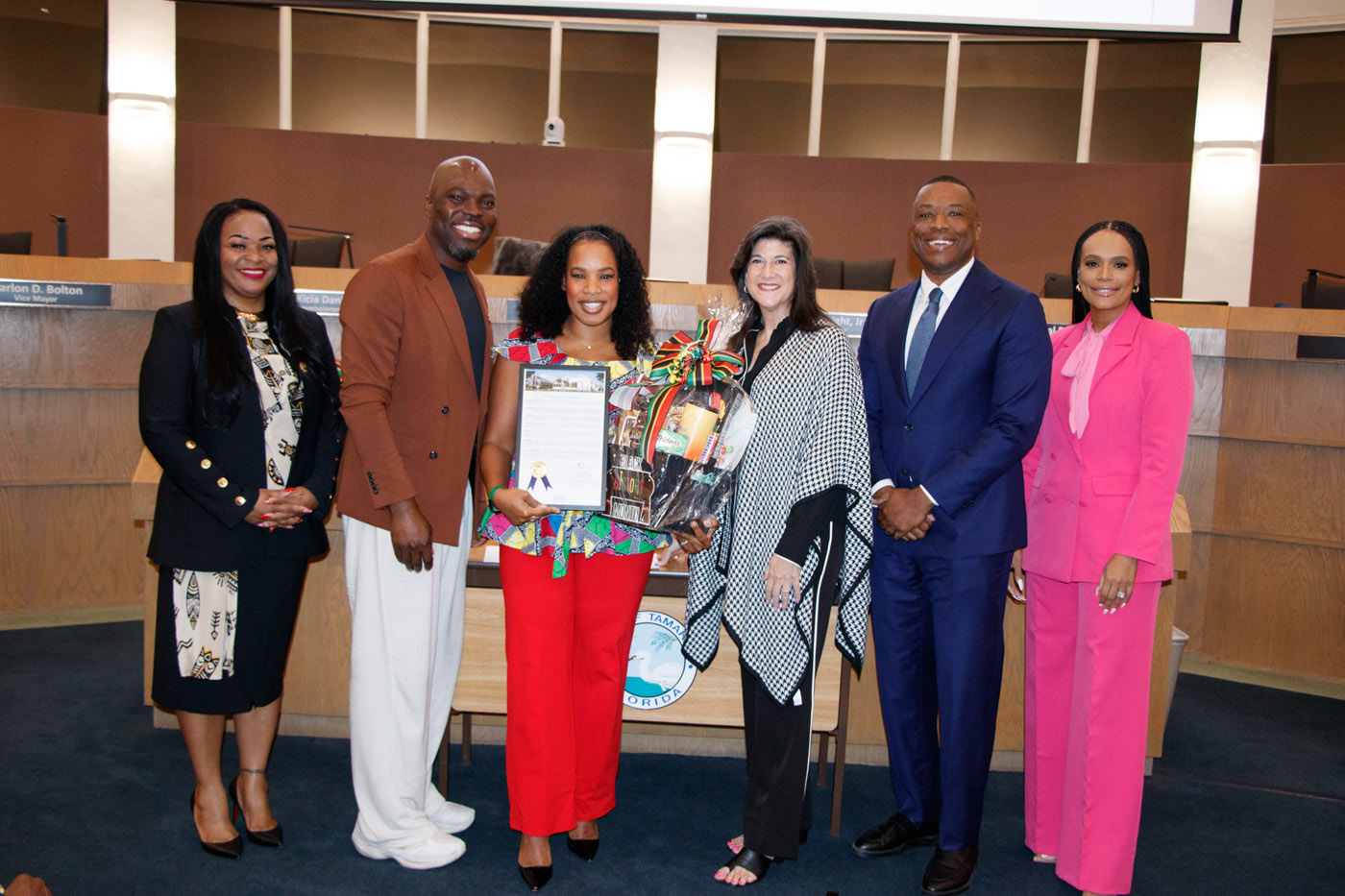 Kaysia Earley with the City of Tamarac commission for Black History Month Proclamation, 2026.