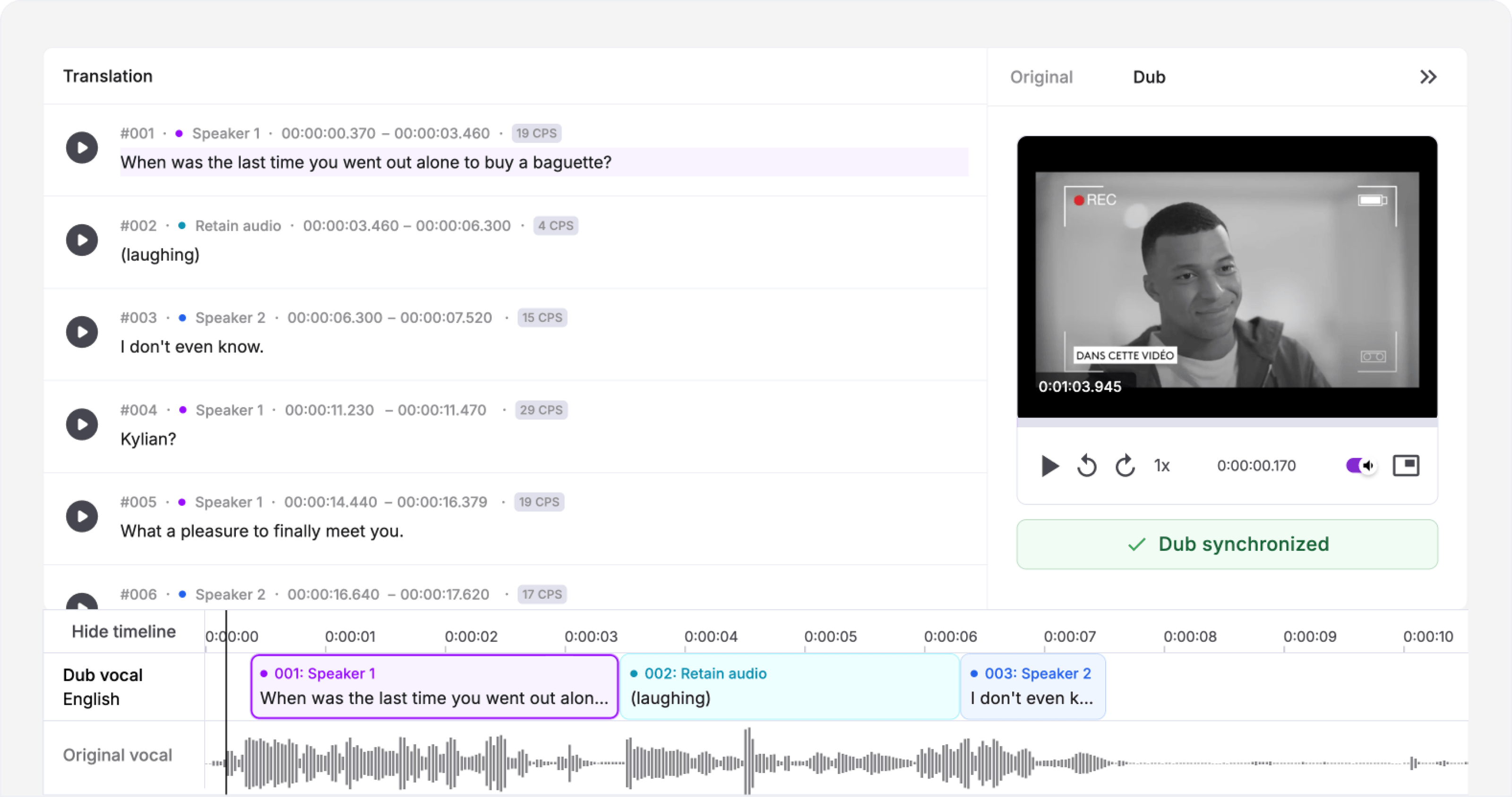 AI Dubbing & Localization for Video & Audio | Speechlab