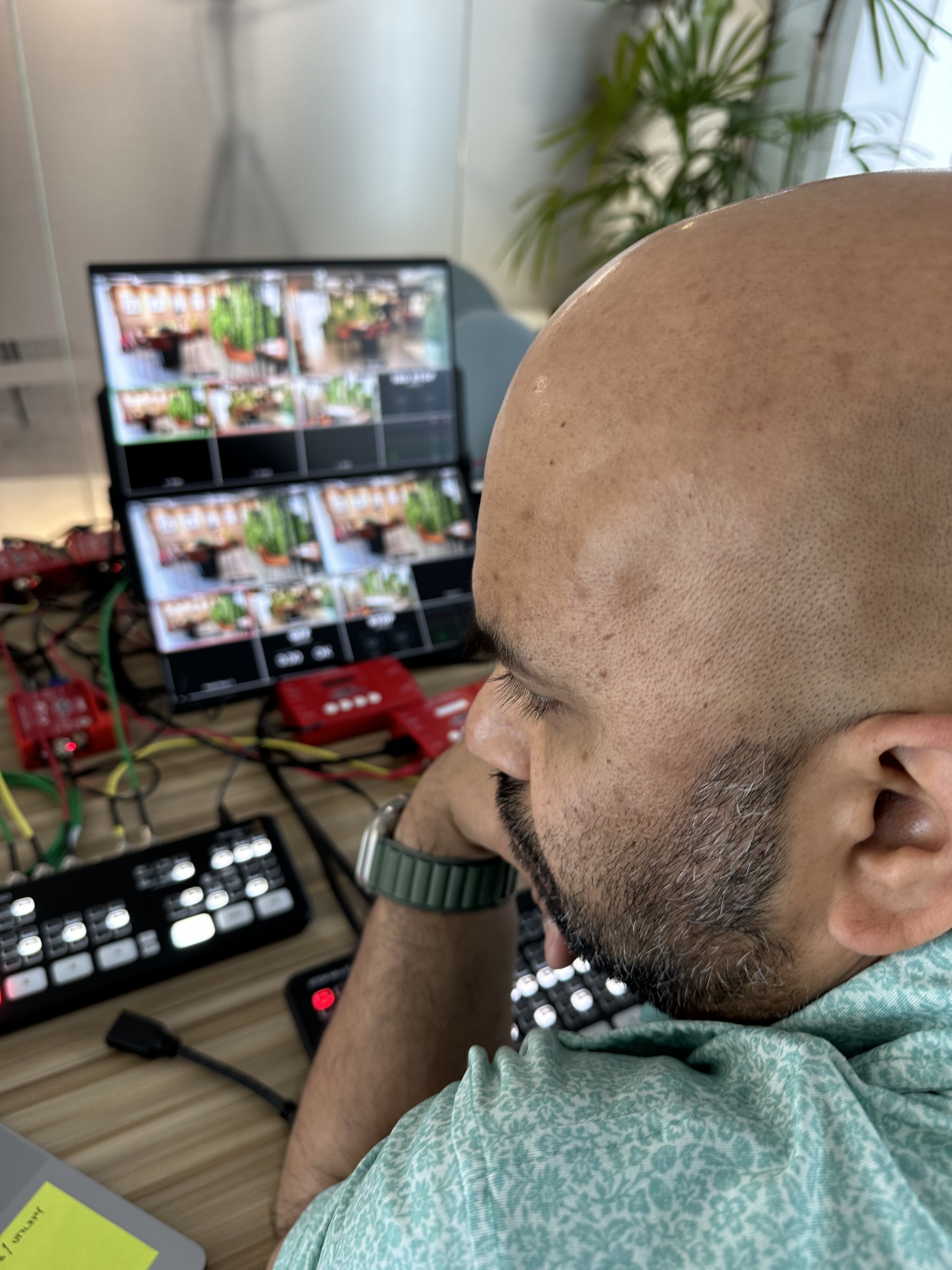 Behind-the-scenes filming