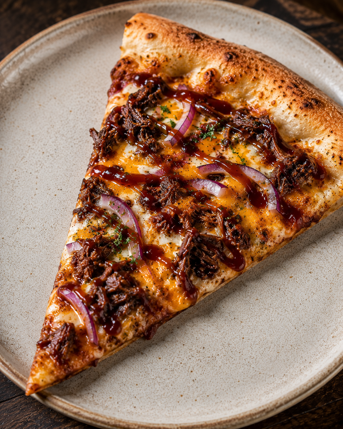 Italian pizza with spinach and chees