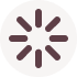 Circular loading spinner with dark purple bars radiating from the center on a white background.