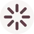 Circular loading spinner with dark purple bars radiating from the center on a white background.