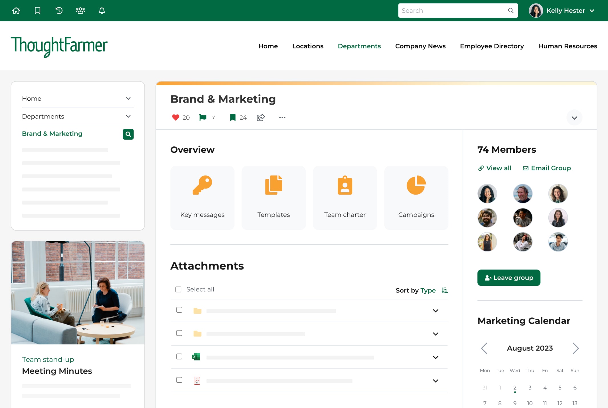 Intranet content management system (CMS) | ThoughtFarmer