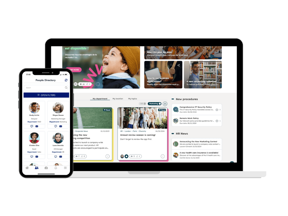 Corporate intranet | Digital Workplace Powell