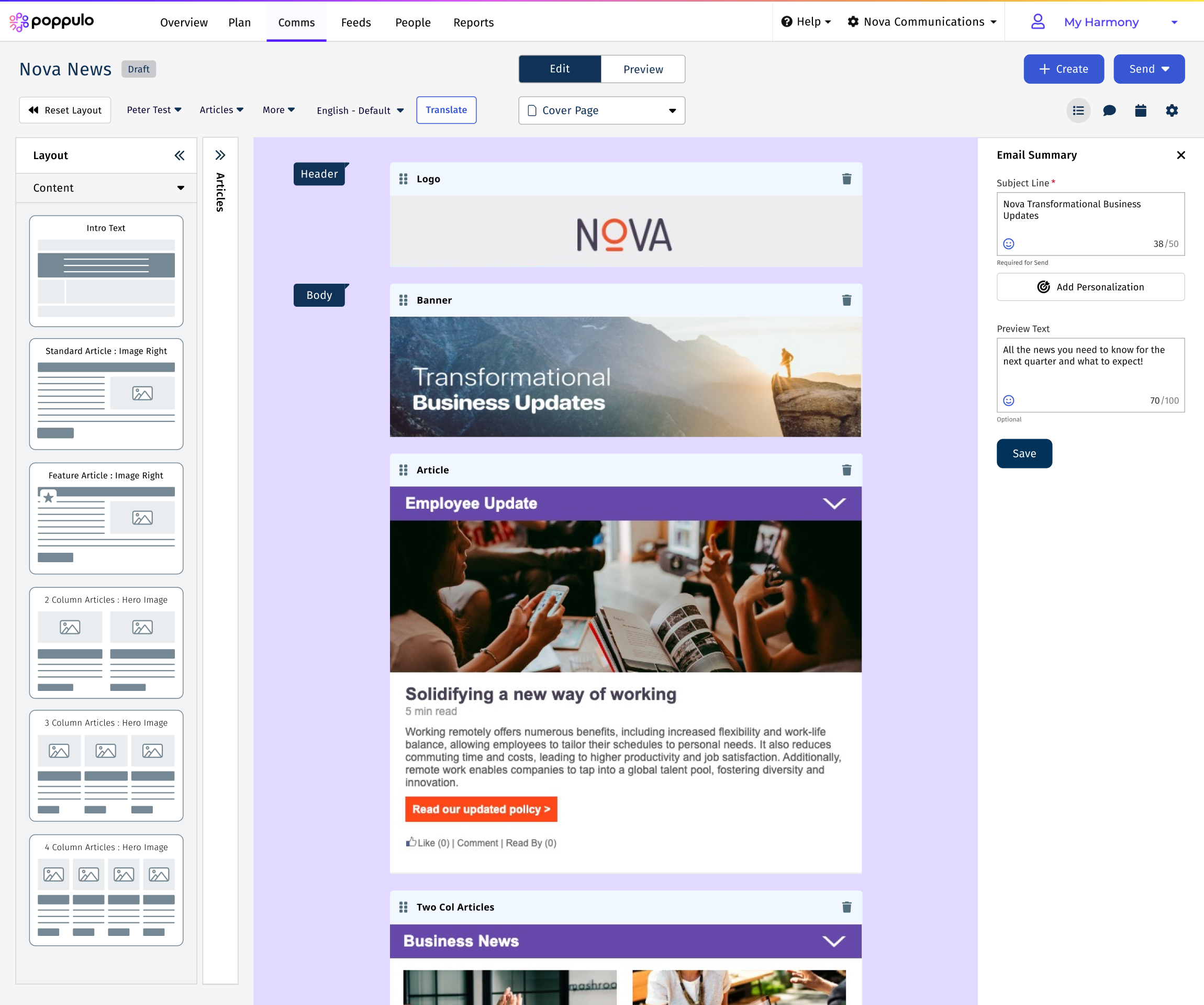 Poppulo Employee Communications | Reviews, Pricing & Demos - SoftwareAdvice GB
