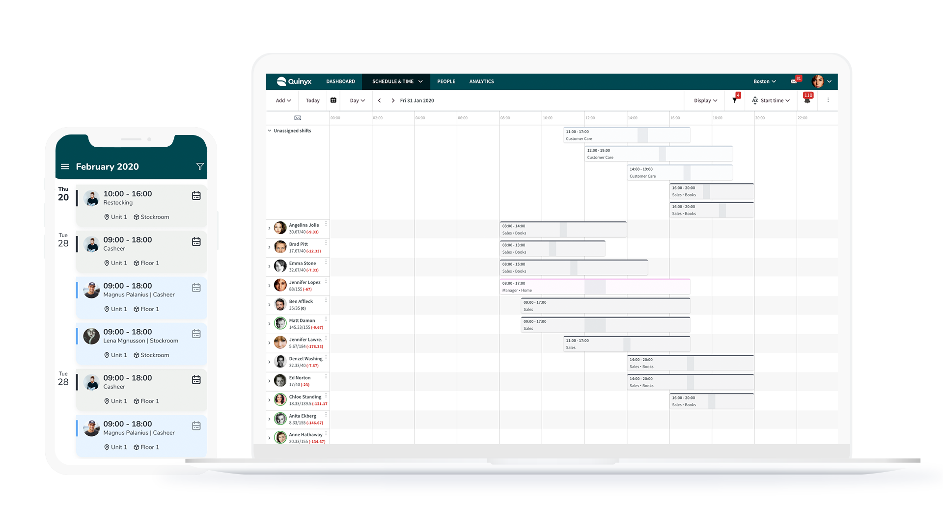 Staff Rota | Quinyx